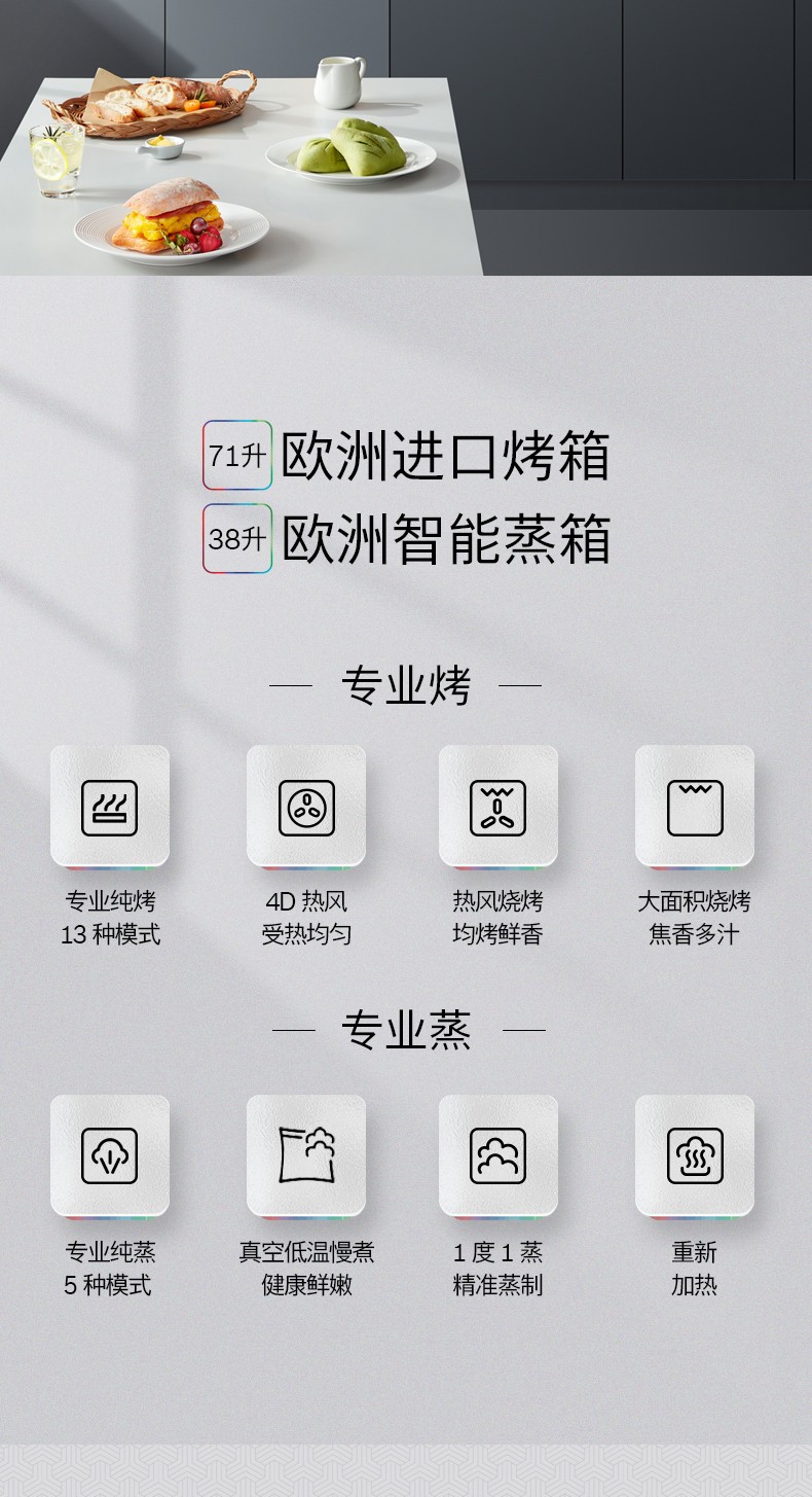 巴科隆蒸烤箱功能演示图片